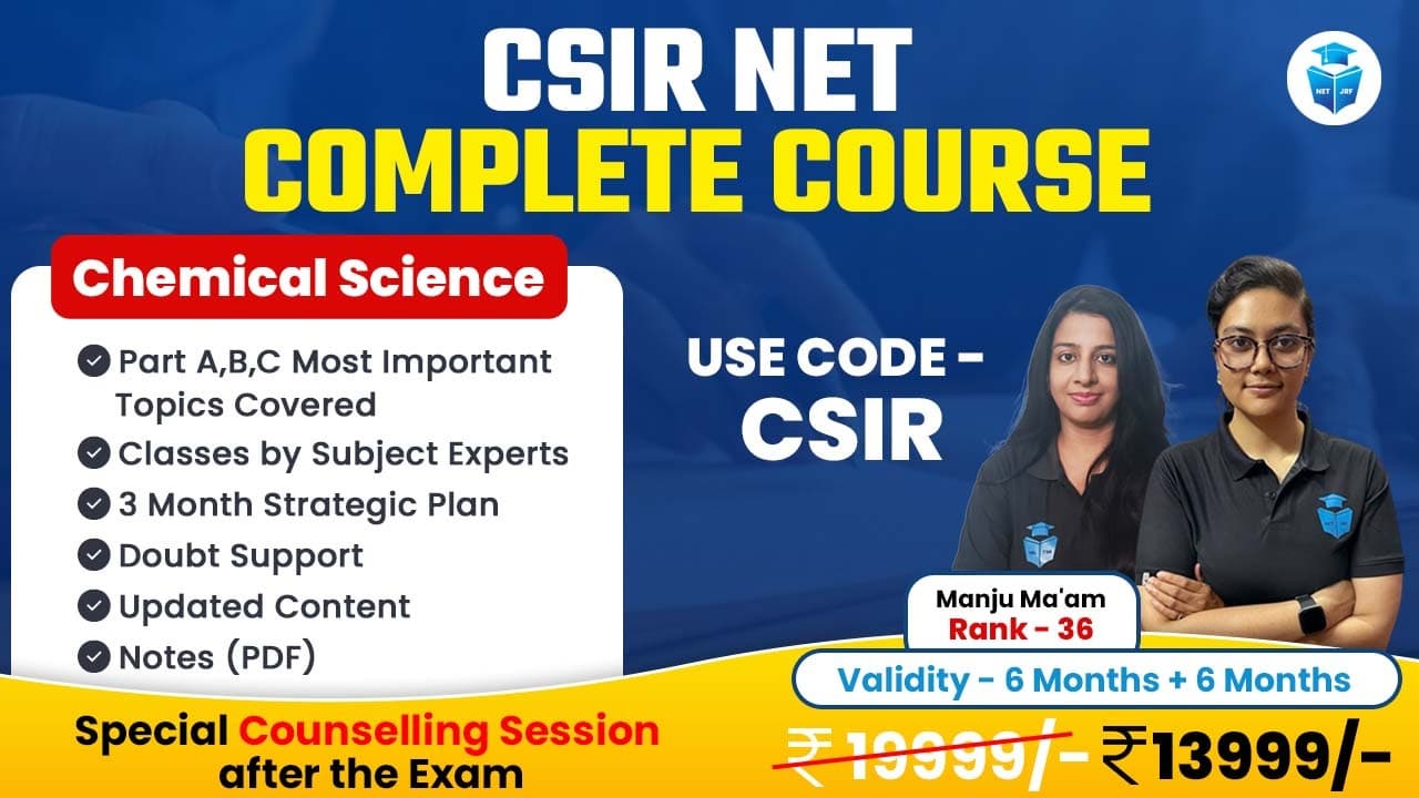 CSIR NET COMPLETE COURSE (Chemical Science)