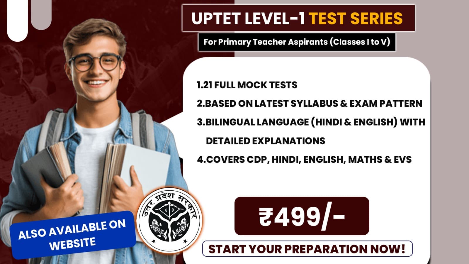 UPTET Level-1 (Classes I to V)