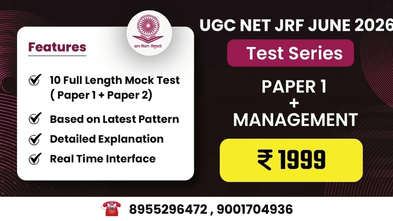Management(Paper 1 + Paper 2) Test Series for June 2026