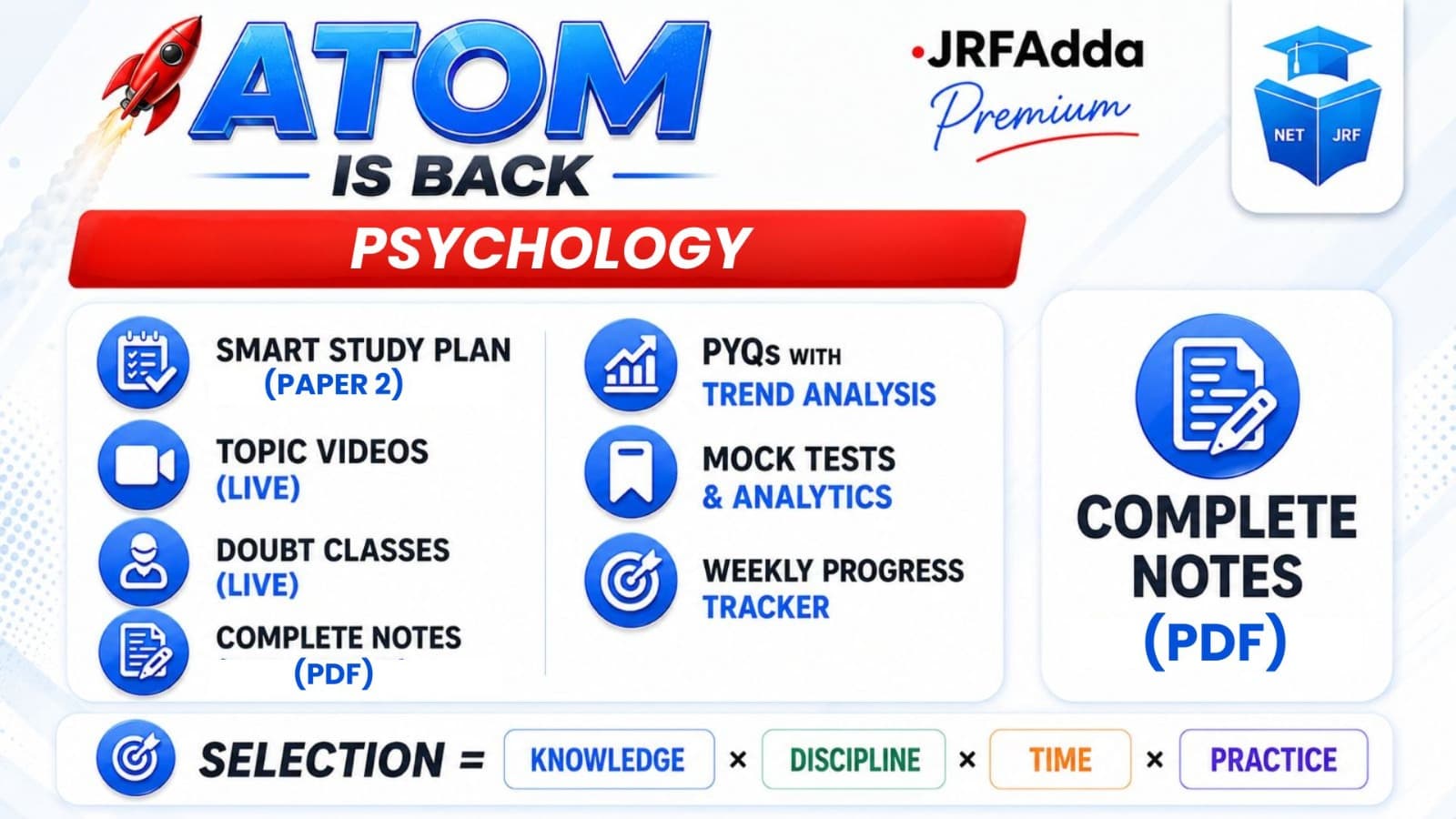 ATOM Dec 2026 Psychology Batch Paper 2