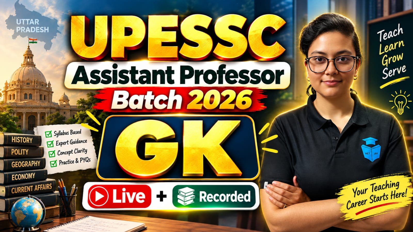 UPESSC Assistant Professor | General Knowledge Course