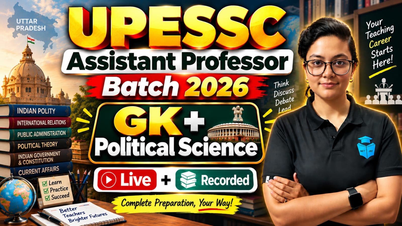 UPESSC AP | GK + Political Science Course