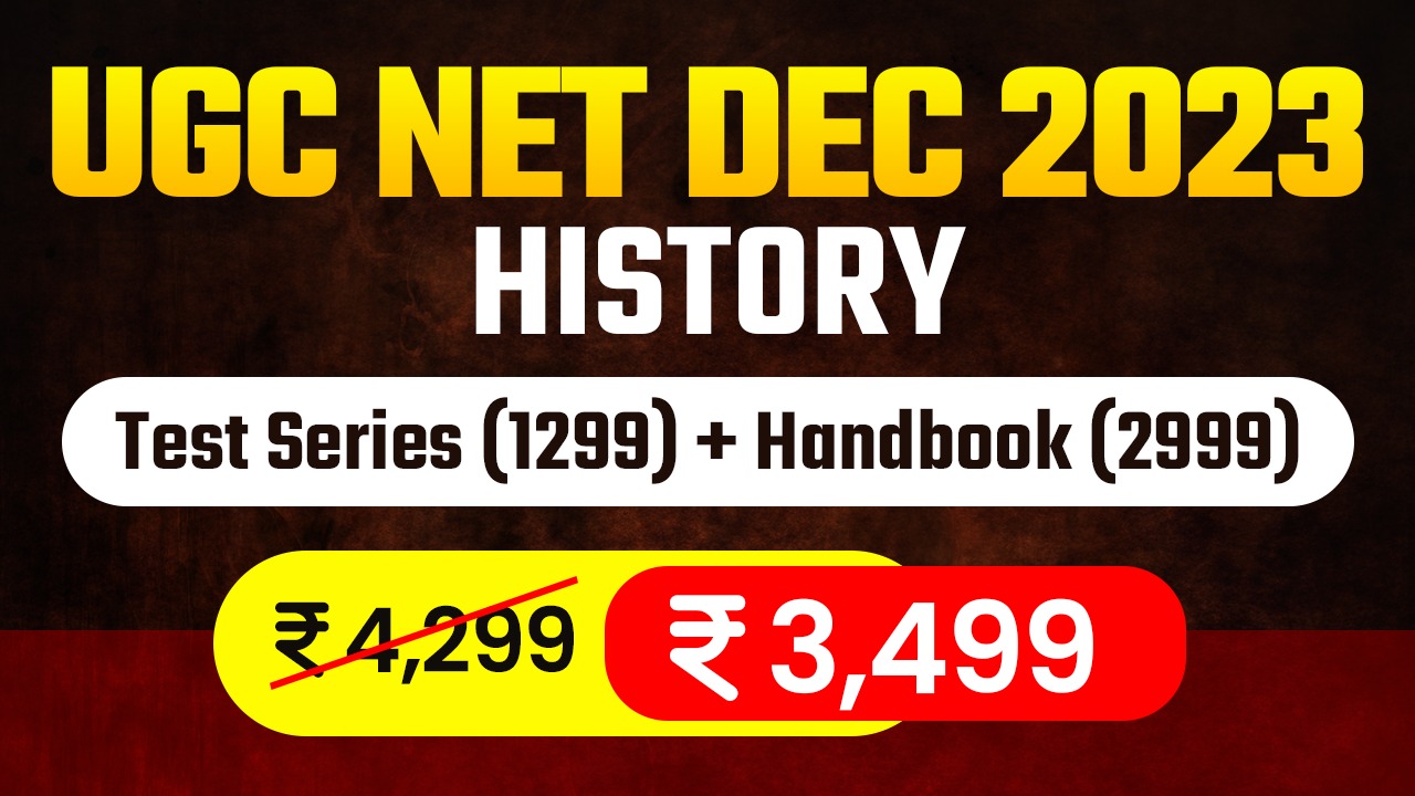 History UGCNET  DEC 23 (Test series + Handbook)