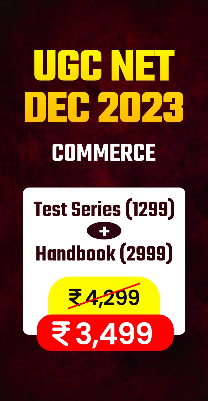 Commerce UGCNET  DEC 23 (Test series + Handbook)