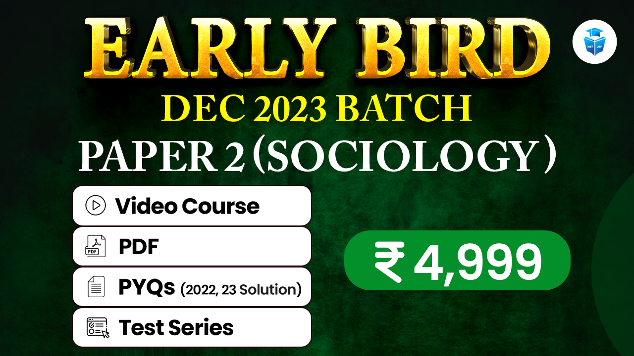 Early Bird Batch Sociology Paper 2