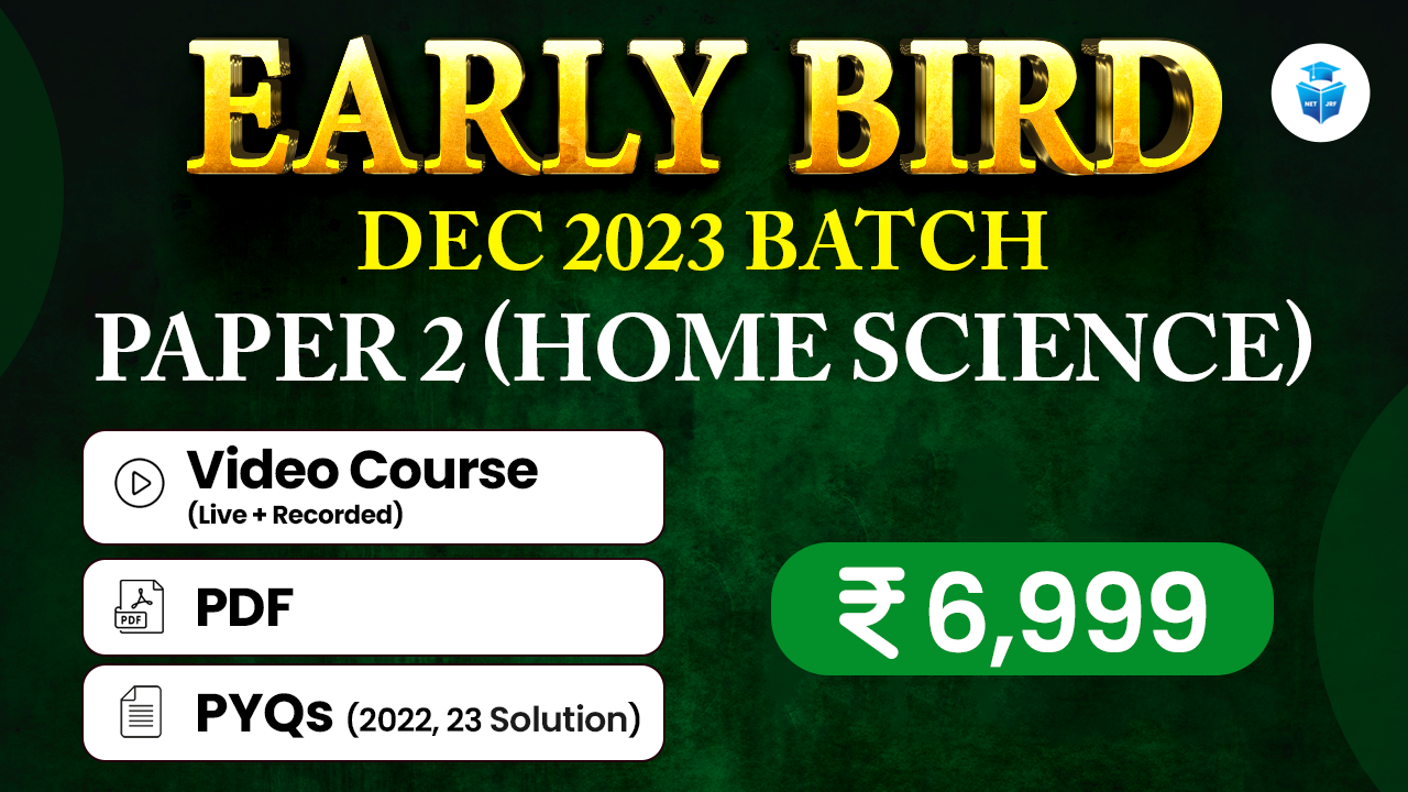 Early Bird Batch Home Science Paper 2