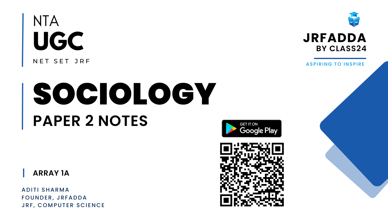UGC NET Sociology Book Handwritten Notes