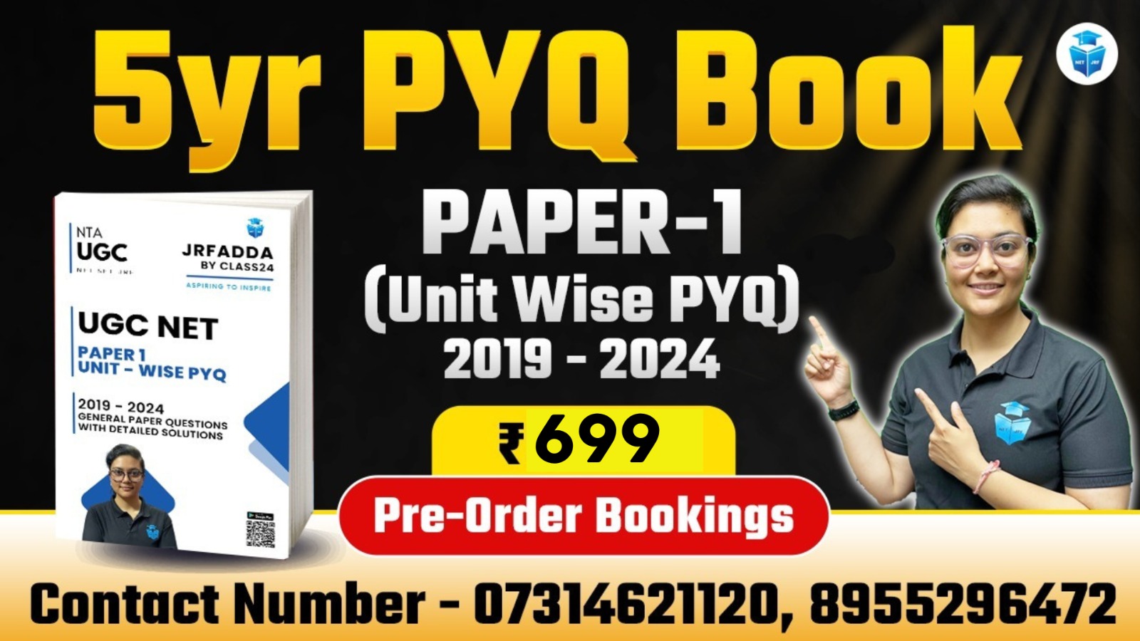 UGC NET Paper 1 - 5 Year Solved PYQs Book