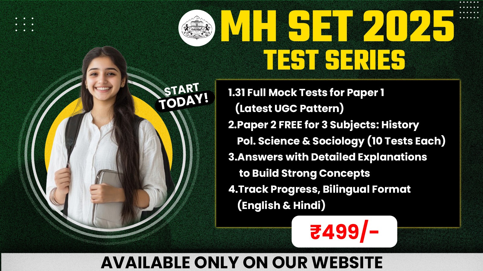 MHSET Mock Test Package