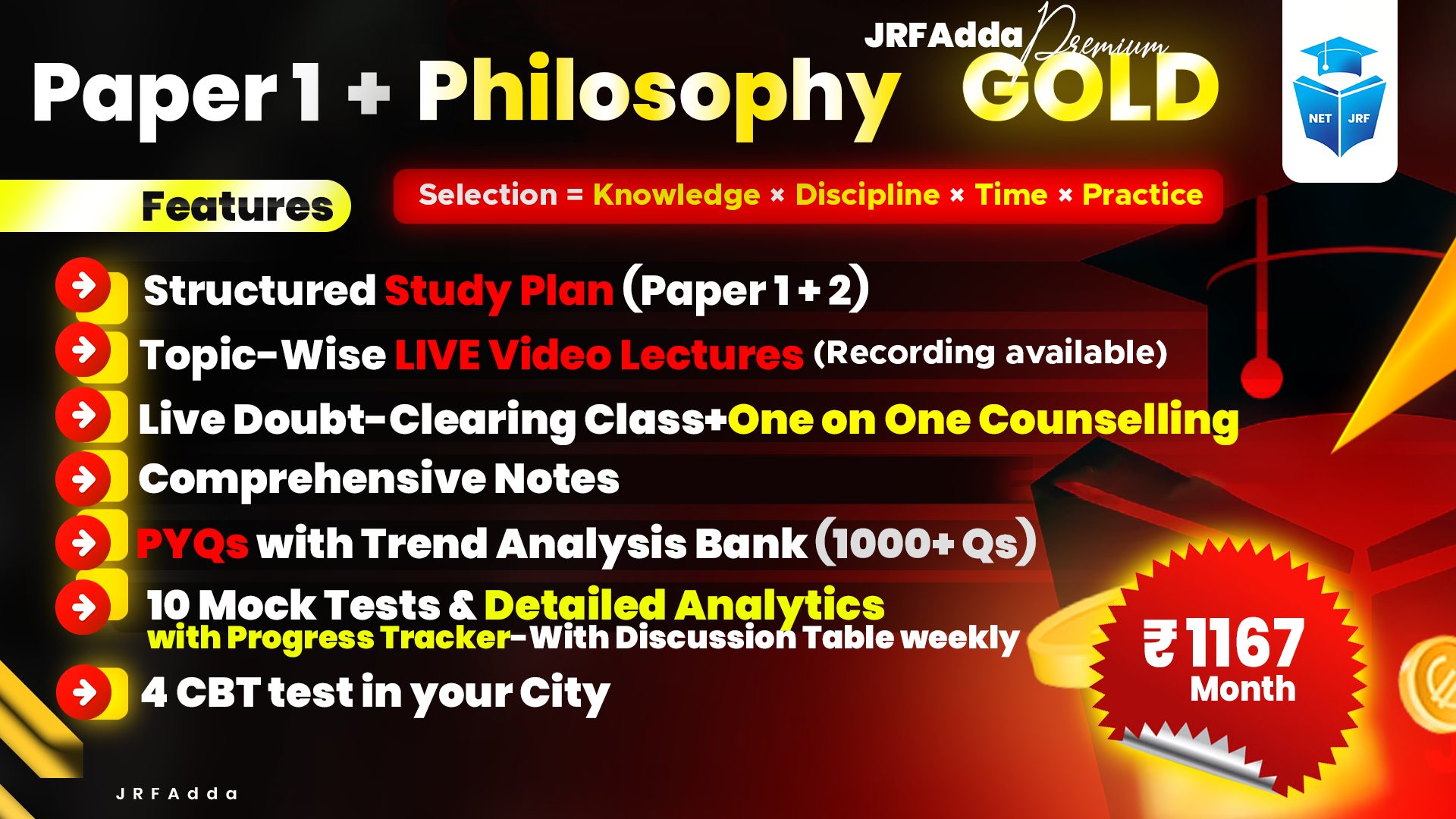 JRFAdda Gold June 2026 Philosophy Batch (Paper1+Paper2)