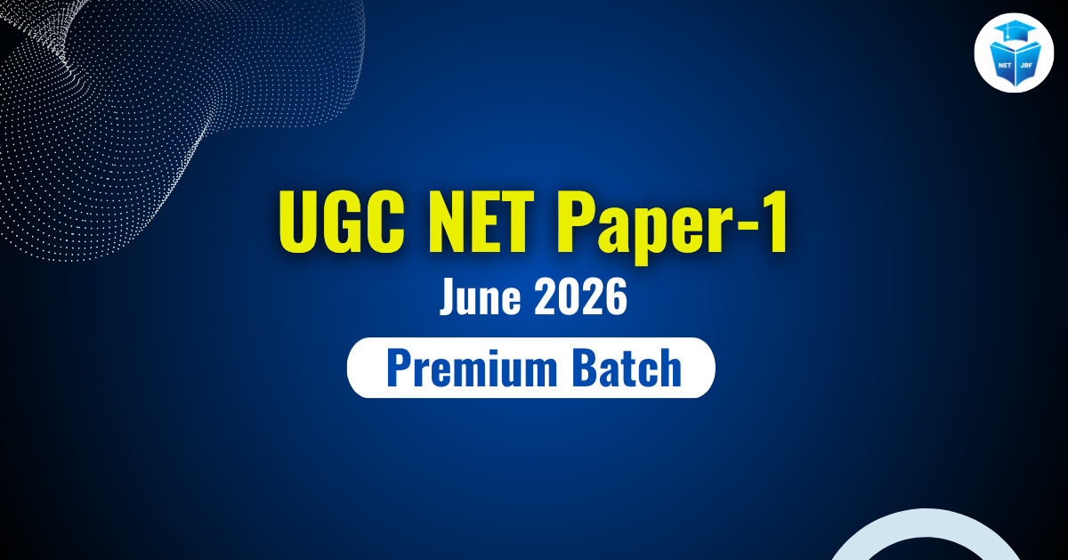 UGC NET Paper-1  June 2026  - Premium Batch