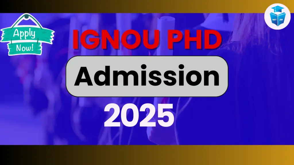 IGNOU PHD Admission 2025