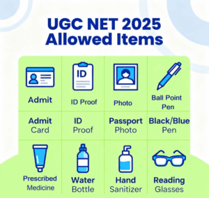 UGC NET Exam 2025 Allowed Items