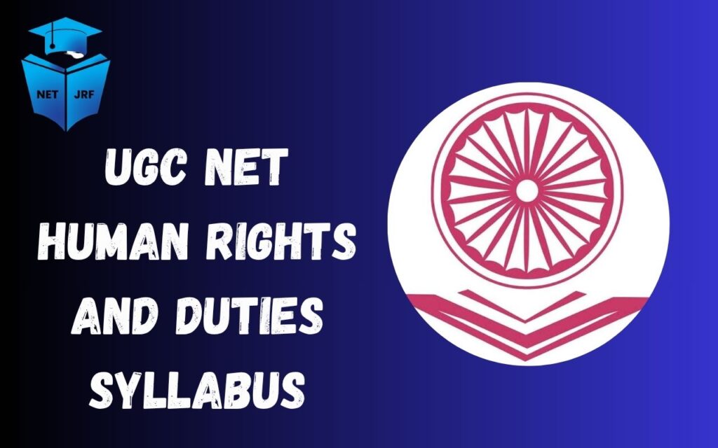 UGC NET 2026 Human Rights and Duties syllabus