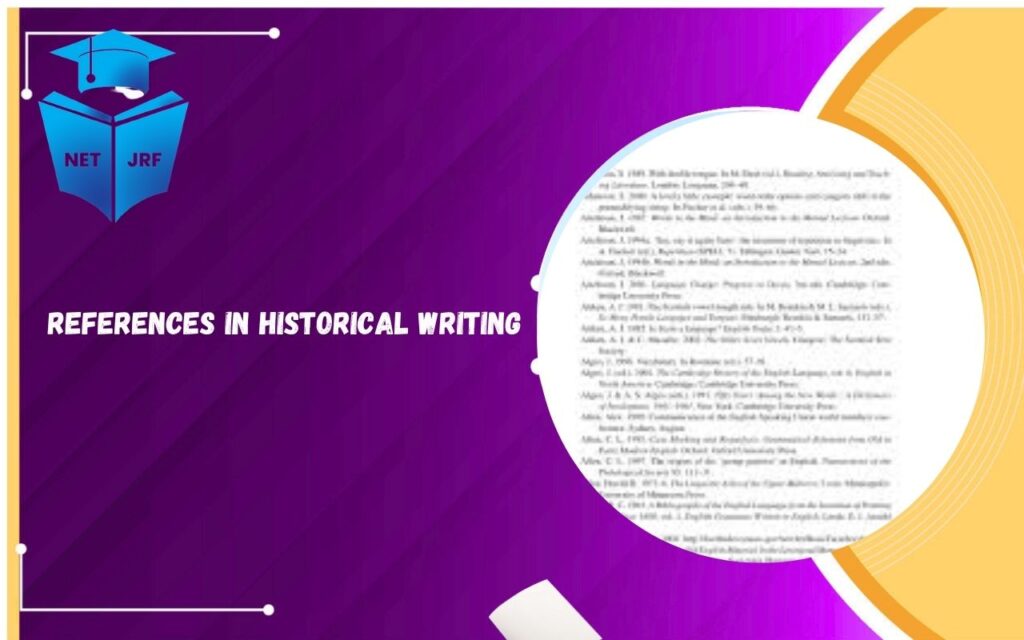 References in Historical Writing