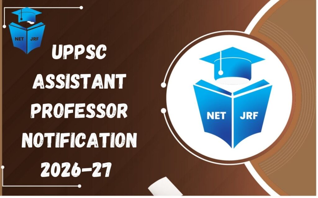 UPPSC Assistant Professor Notification 2026-27