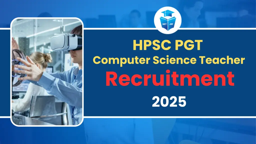 HPSC PGT Computer Science Teacher Recruitment 2025