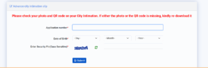 CSIR NET June City Intimation Slip 2025