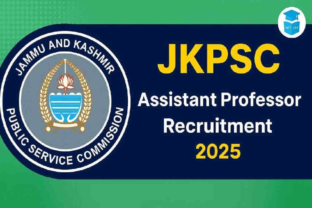 JKPSC Assistant Professor Recruitment 2025