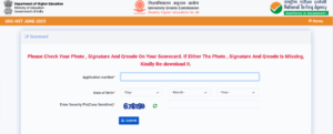 UGC NET Score Card 2025