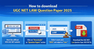 Steps to download UGC NET Law Question Paper 2025
