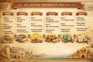UGC NET History Preparation 2026 Weekly Plan