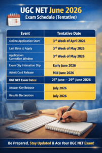 UGC NET June 2026 Exam Schedule