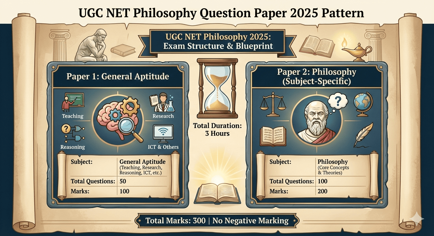 UGC NET Philosophy Question Paper 2025 Exam Pattern