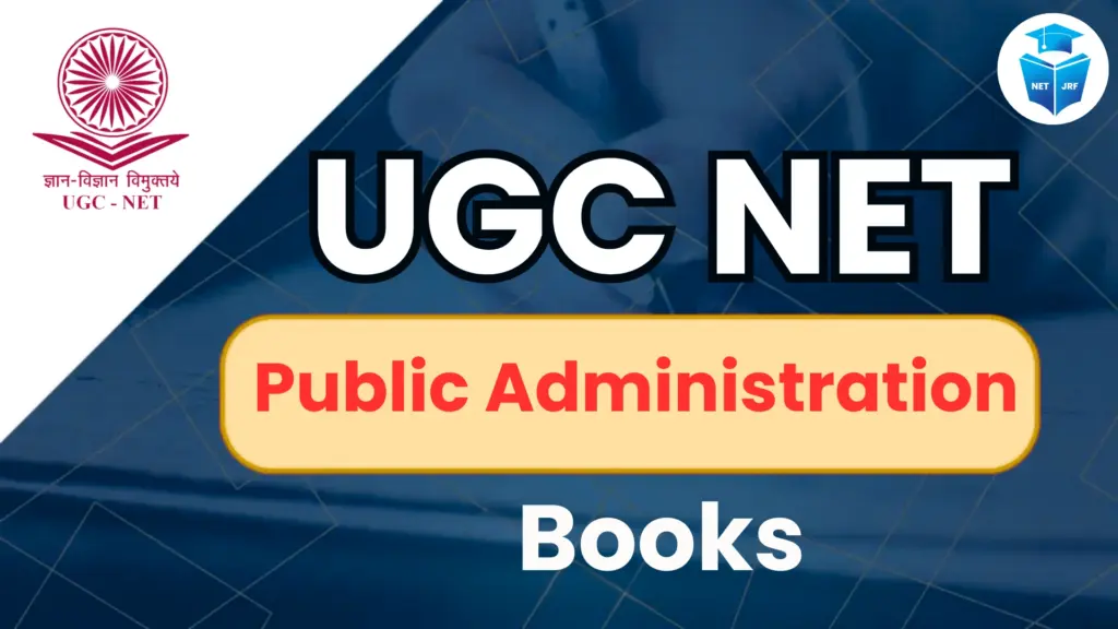 UGC NET Public Administration books