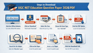 Steps to Download UGC NET Education Question Paper 2026