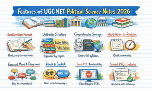 UGC NET Political Science Notes 2026 Features