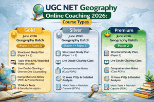 UGC NET Geography Online Coaching Course Types