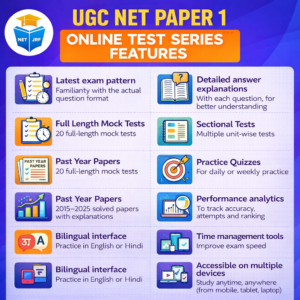 UGC NET Paper 1 online test series features