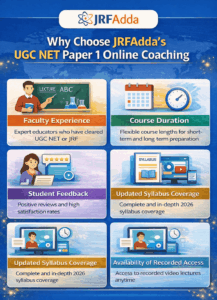Why Choose JRFAdda's UGC NET Paper 1 Online Coaching