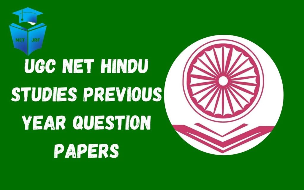 UGC NET Hindu Studies pyq