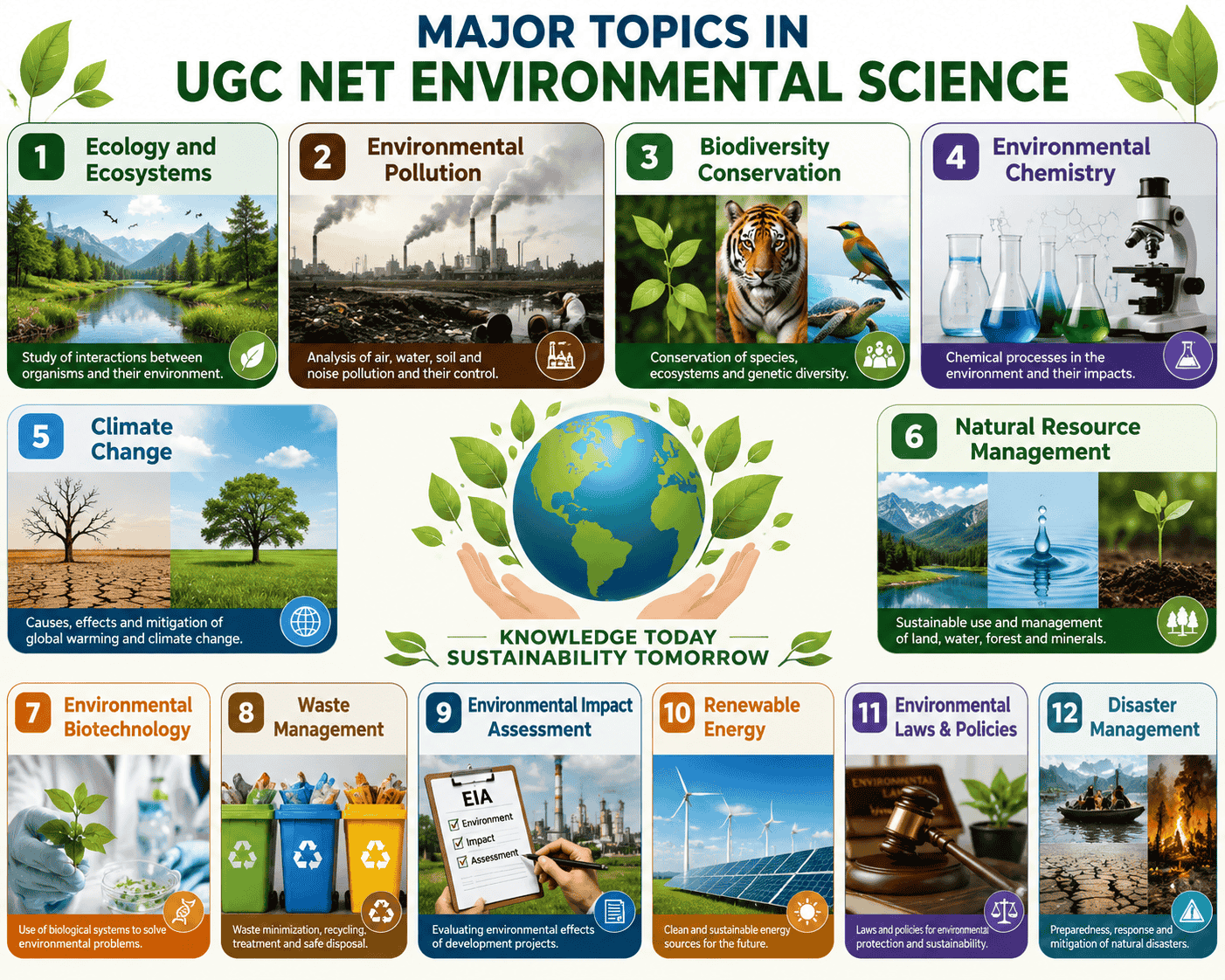 UGC NET environmental science topics