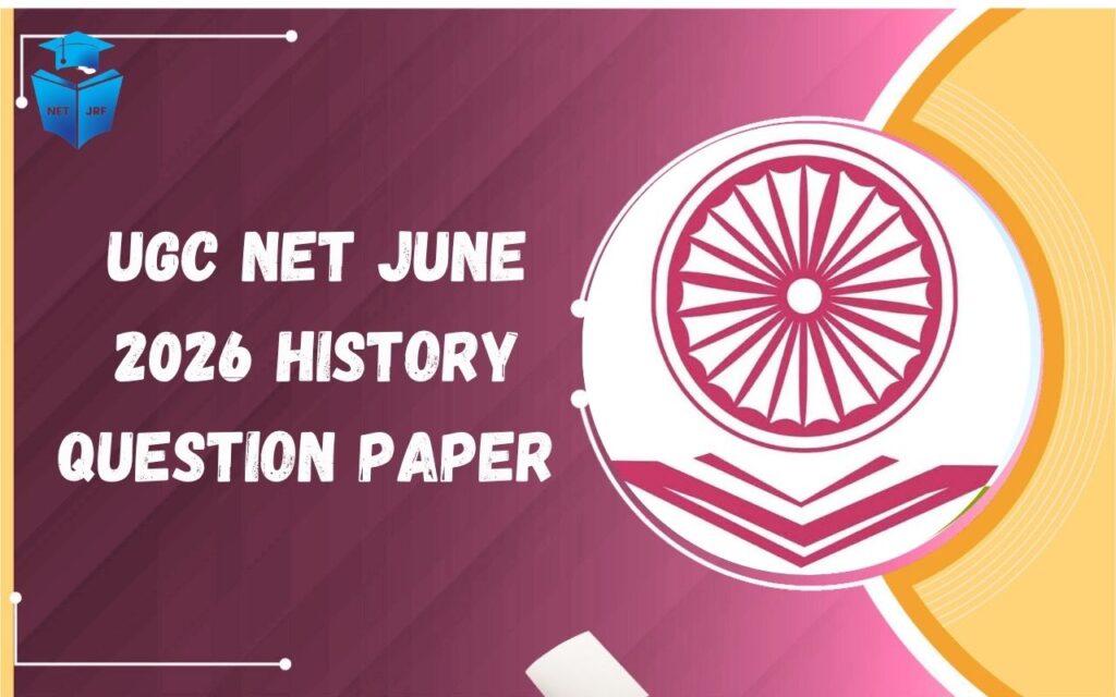 UGC NET June 2026 History Question Paper