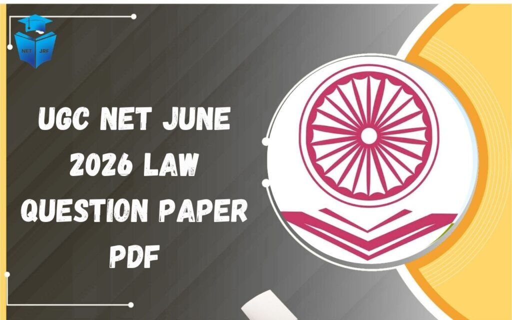 UGC NET June 2026 Law Question Paper PDF