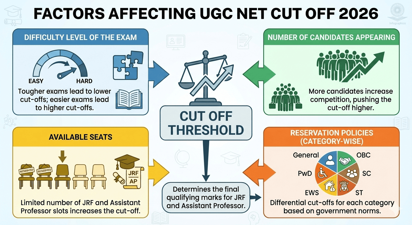 Factors Affecting UGC NET Cut Off Marks 2026