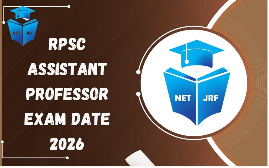 RPSC Assistant Professor Exam Date 2026