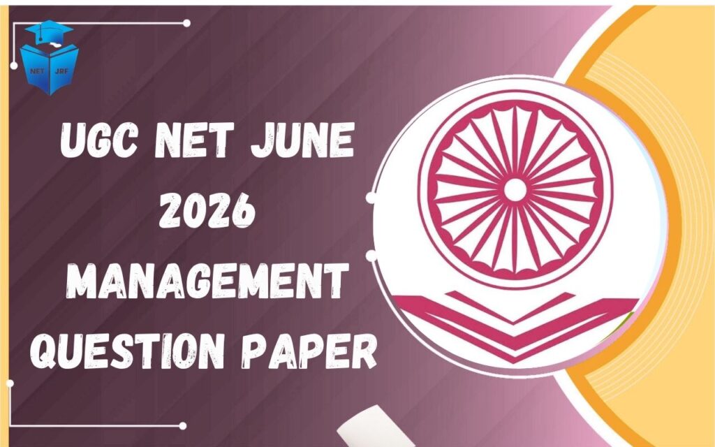UGC NET June 2026 Management Question Paper
