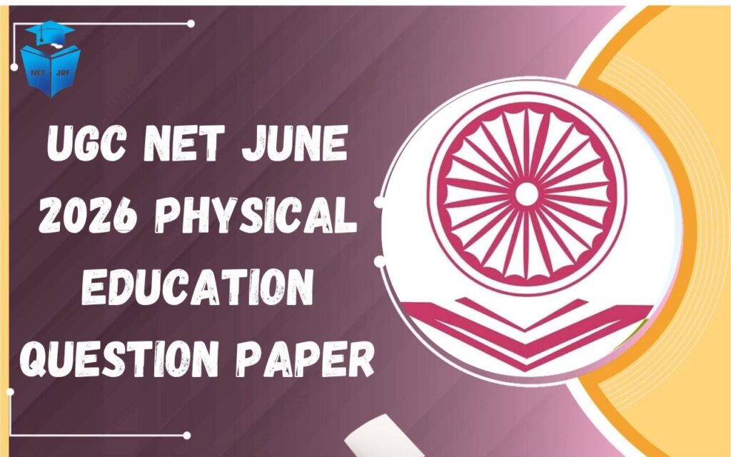 UGC NET June 2026 Physical Education Question Paper