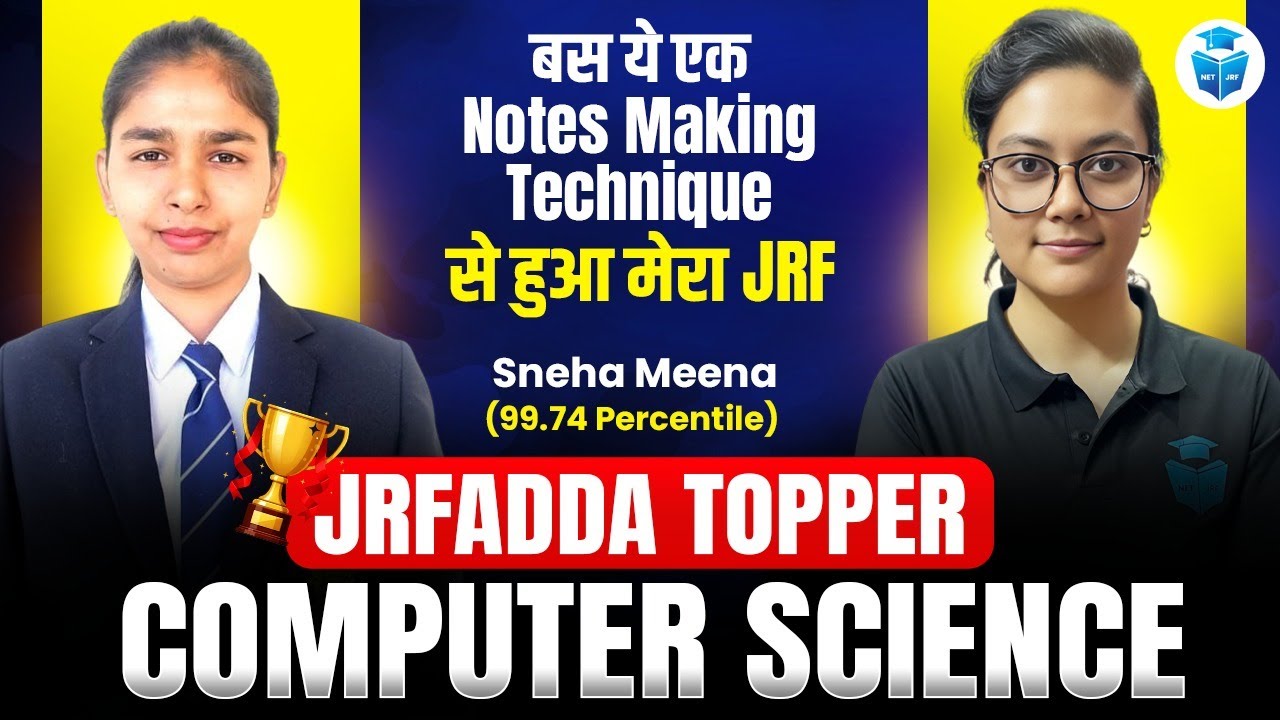JRF Adda UGC NET Topper Sneha Meena Testimonial