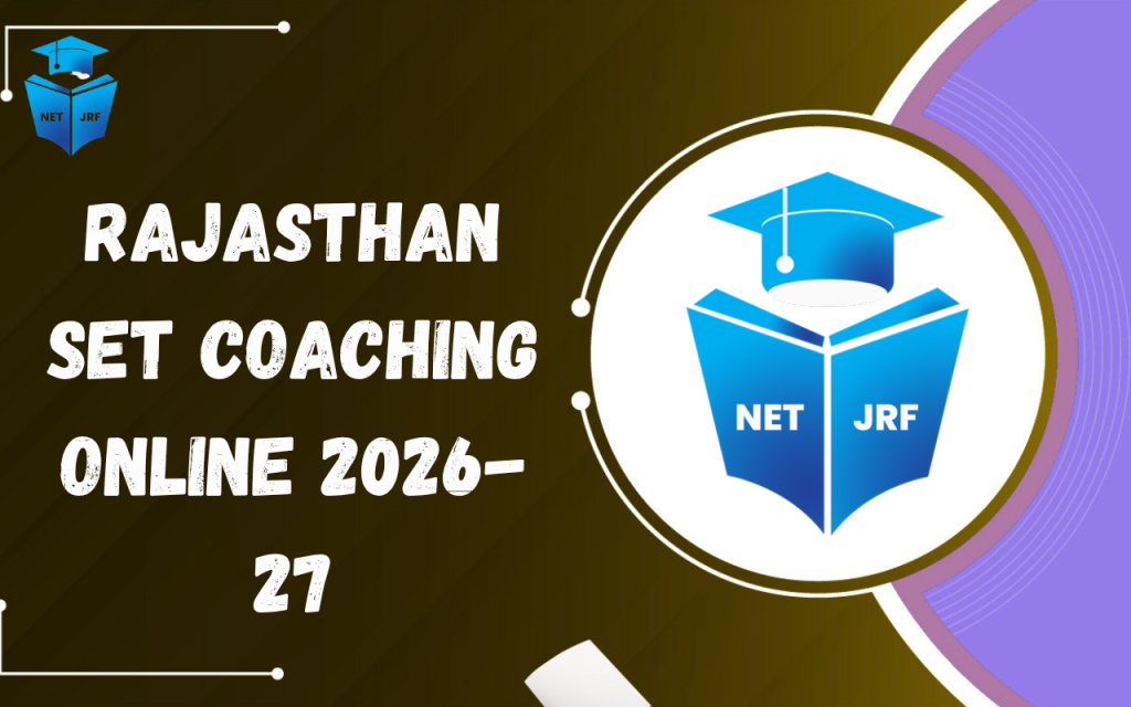 Rajasthan SET Coaching Online 2026-27