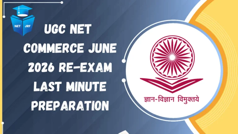 ugc net commerce june 2026 re-exam last minute preparation