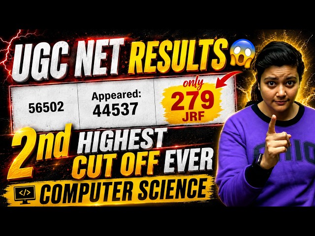 2nd Highest Cut-Off Ever in UGC NET Computer Science