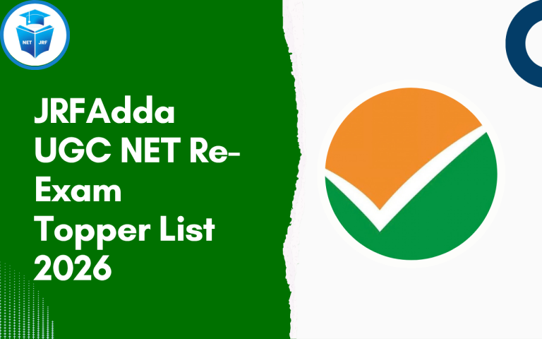 JRFAdda UGC NET Re-Exam Topper List 2026