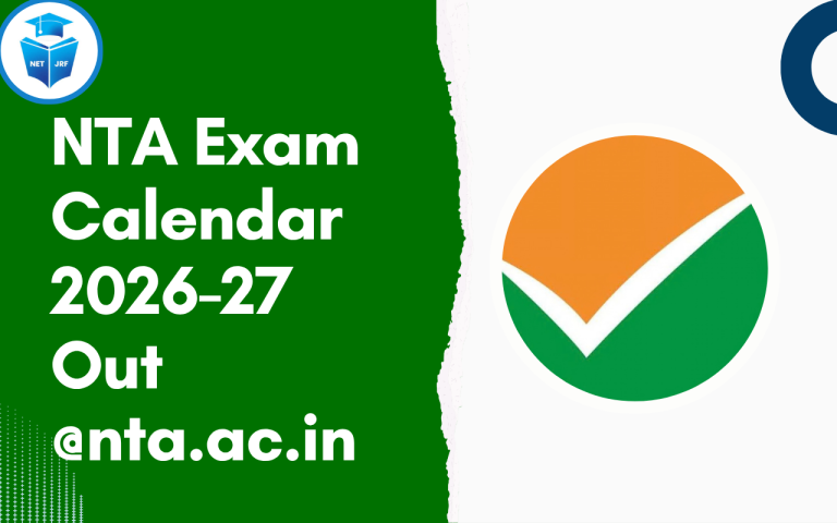 NTA Exam Calendar