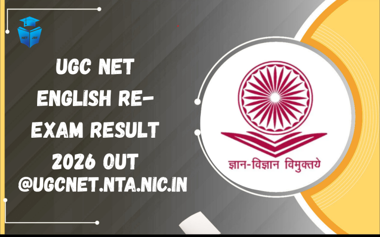 UGC NET English Re-Exam Result 2026 Out
