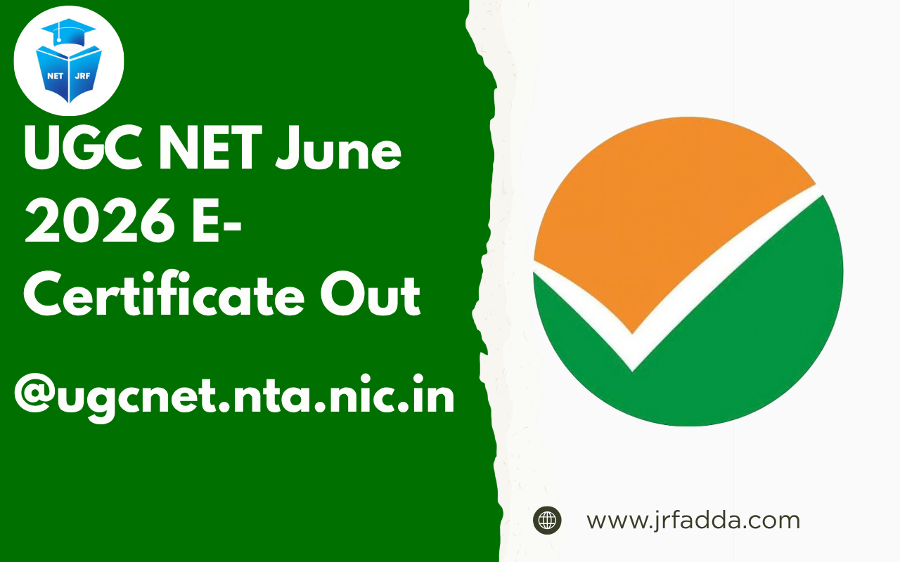 UGC NET June 2026 E-Certificate Out
